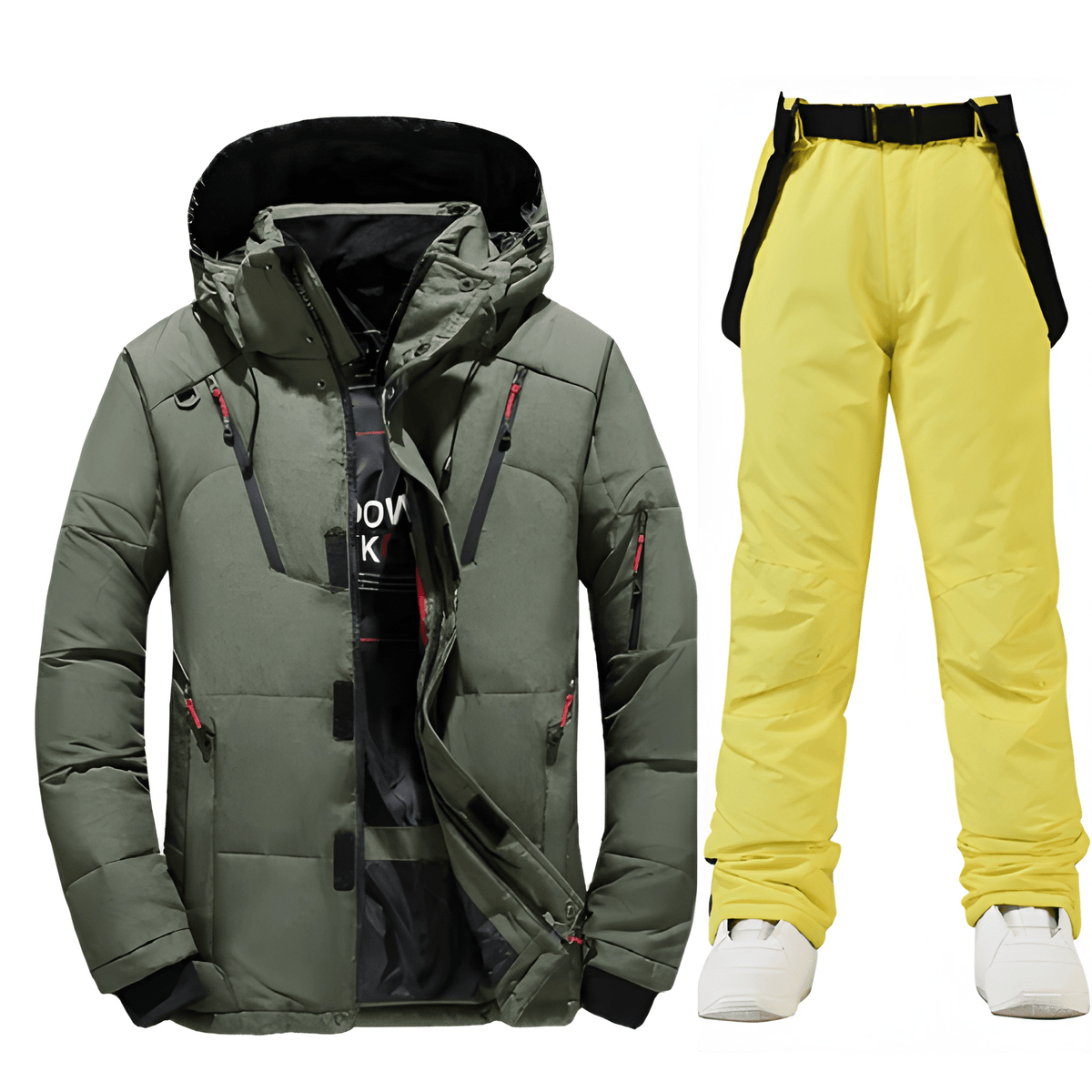 Herren Skijacke für Wintersport - grün 2