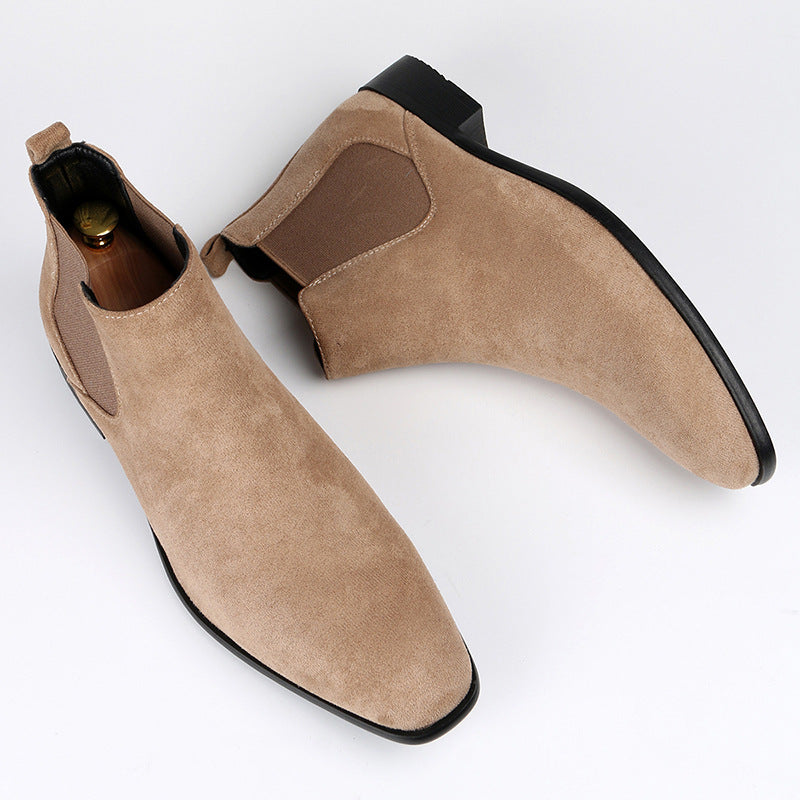 Herren Chelsea Boots als Winterstiefel - khaki
