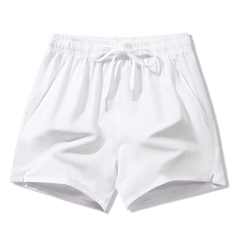 Herren Shorts mit Kordelzug und Taschen - weiß