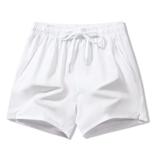 Herren Shorts mit Kordelzug und Taschen - weiß