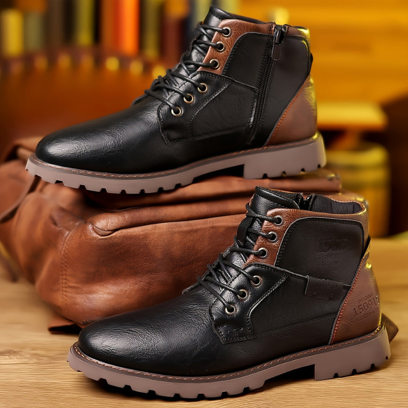 Herren Winterstiefel im Schnürstiefel Design
