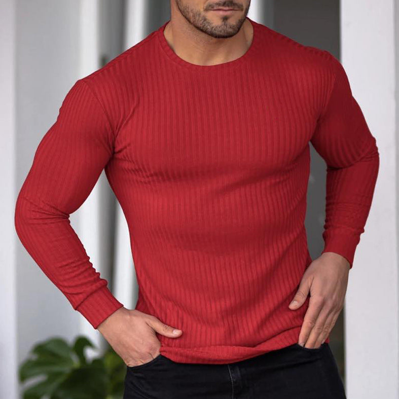 Herren T-Shirt mit Rundhalsausschnitt - rot