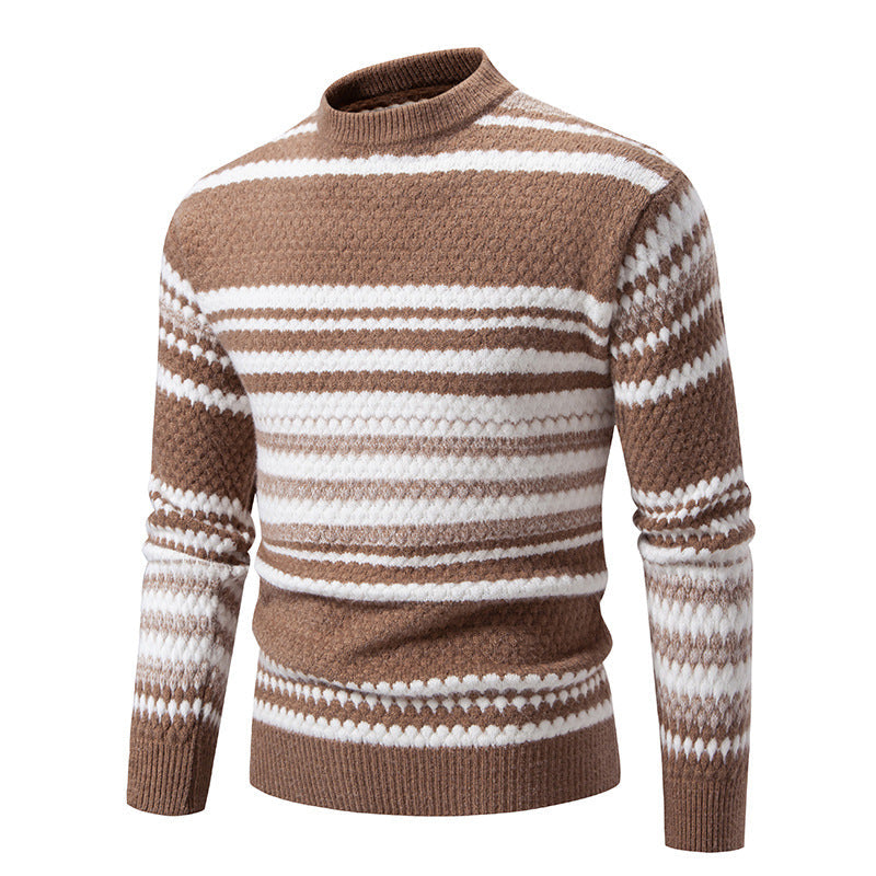 Pullover Herren mit Rundhalsausschnitt - khaki