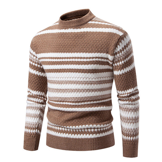 Pullover Herren mit Rundhalsausschnitt - khaki