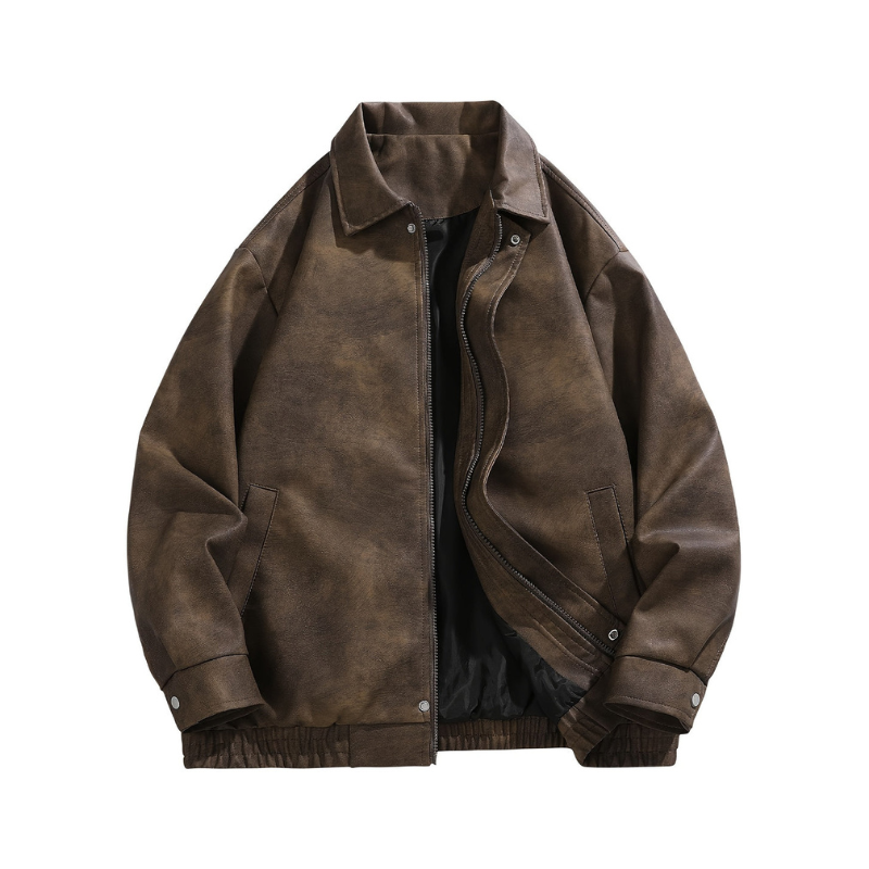 Jacke Herren im Bomber-Stil - dunkelbraun