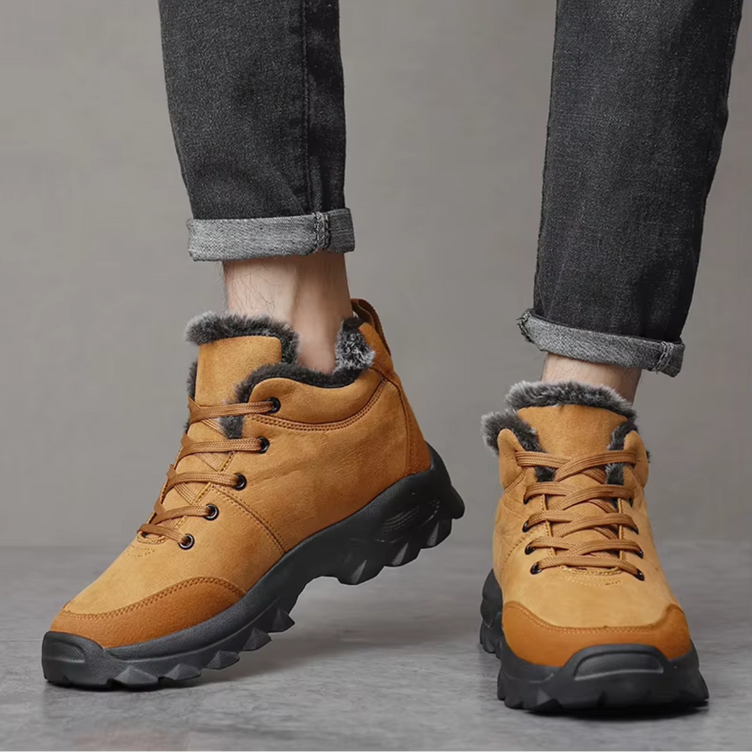 Winterstiefel Herren mit Fleecefutter und Antirutschsohle