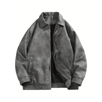 Jacke Herren im Bomber-Stil - hellgrau