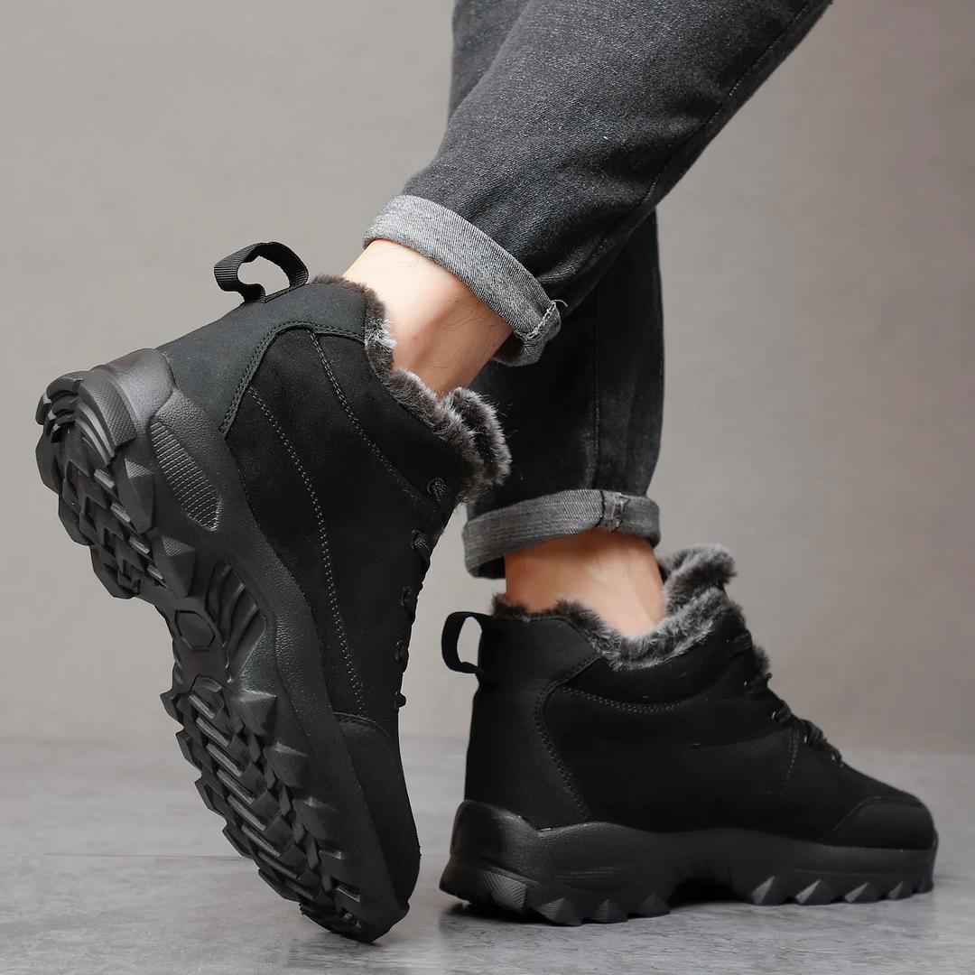 Winterstiefel Herren mit Fleecefutter und Antirutschsohle
