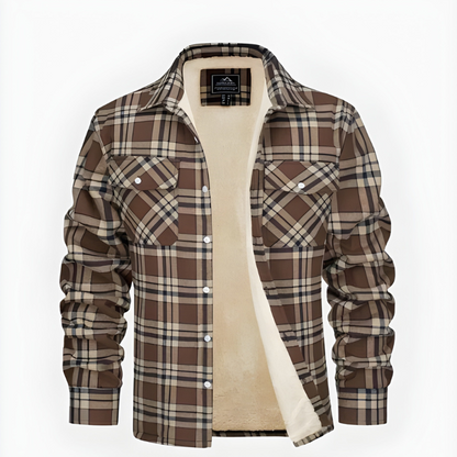 Herren Winterjacke mit Futter im Freizeitlook - khaki