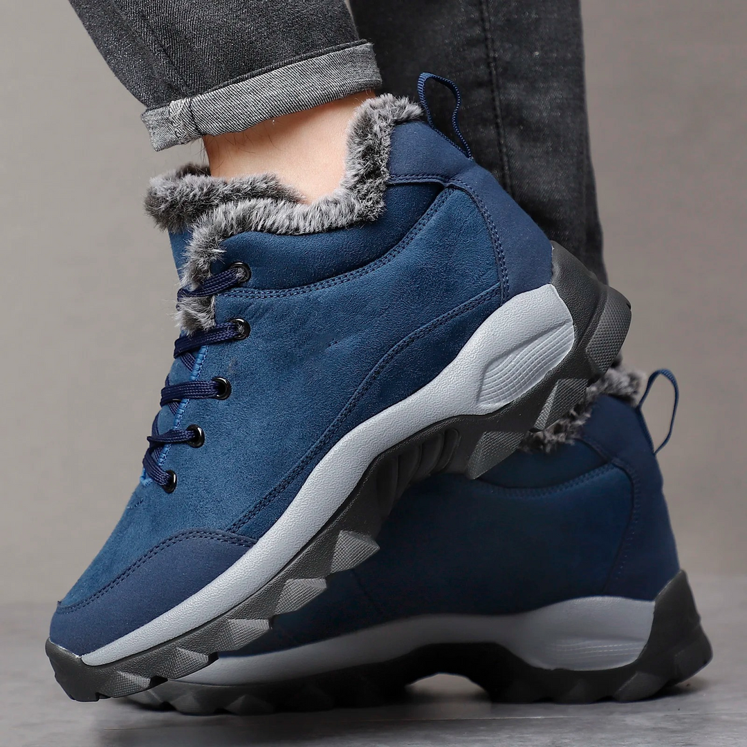 Winterstiefel Herren mit Fleecefutter und Antirutschsohle