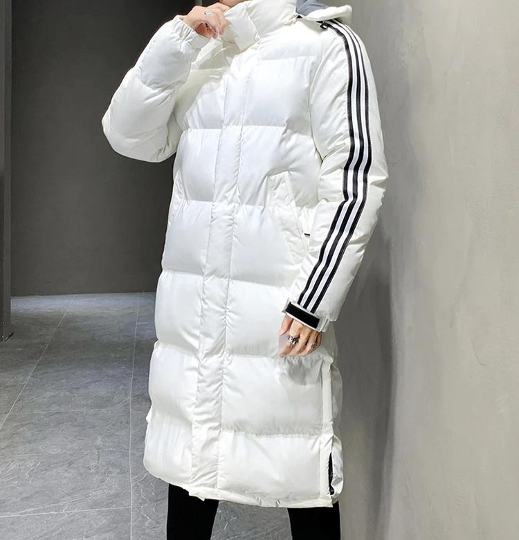 Herren Parka in langer Form mit Kapuze