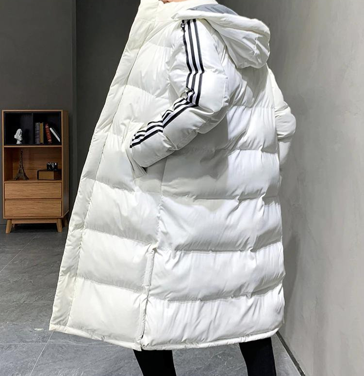 Herren Parka in langer Form mit Kapuze