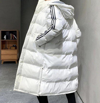 Herren Parka in langer Form mit Kapuze