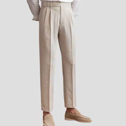 Herren Stoffhose im klassischen Schnitt - beige