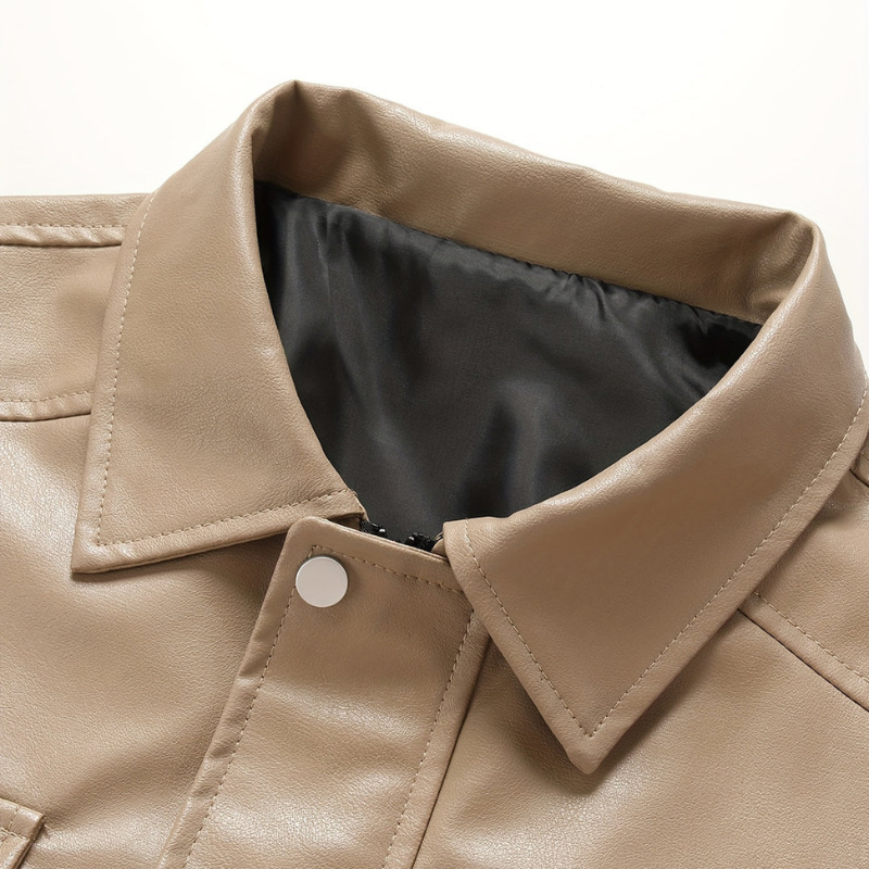 Jacke Herren in Lederoptik im urbanen Stil