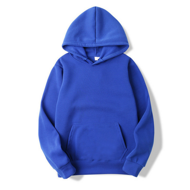 Herren Hoodie im Sweatshirt-Stil mit Kapuze - blau