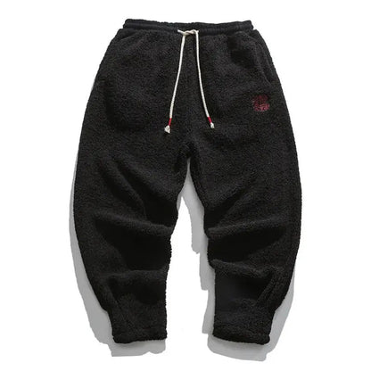 Thermohose Herren mit strukturiertem Design - schwarz