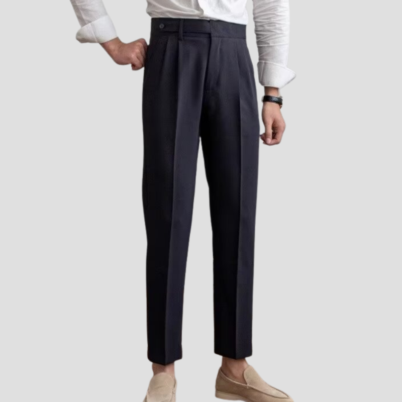 Herren Stoffhose im klassischen Schnitt - schwarz