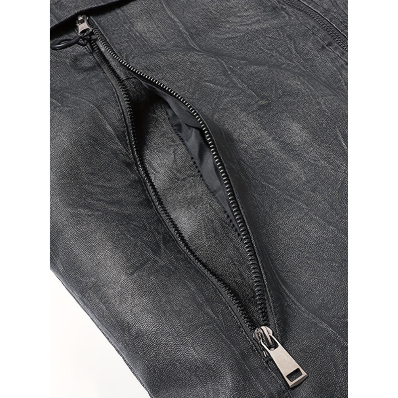 Herren Biker-Weste mit Futter