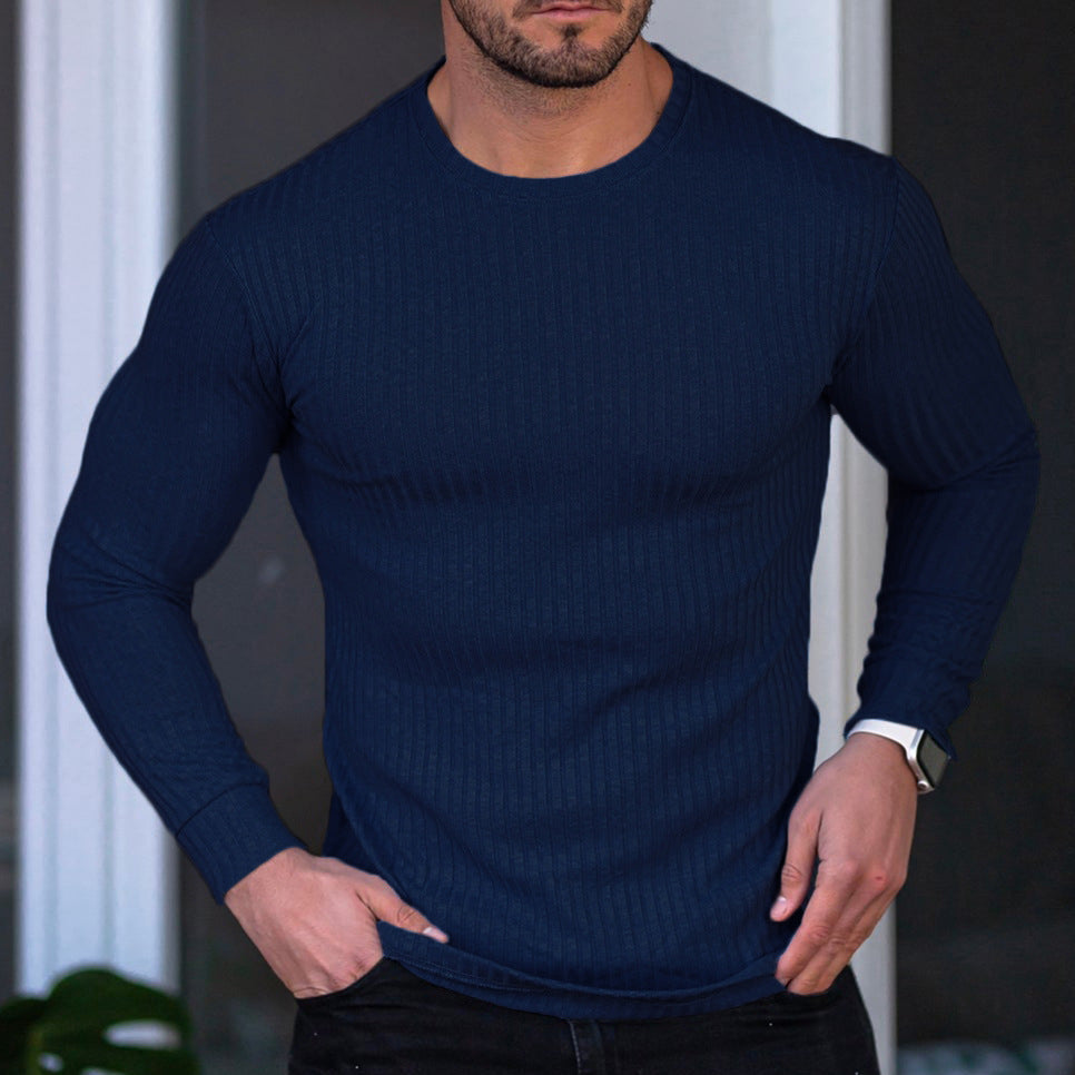 Herren T-Shirt mit Rundhalsausschnitt - blau