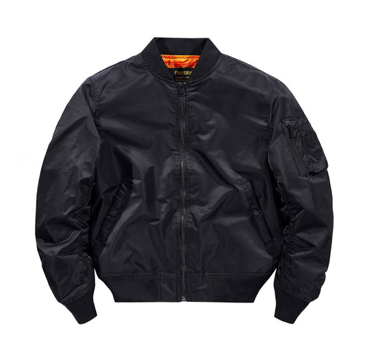 Bomberjacke Herren im klassischen Urban Look - schwarz