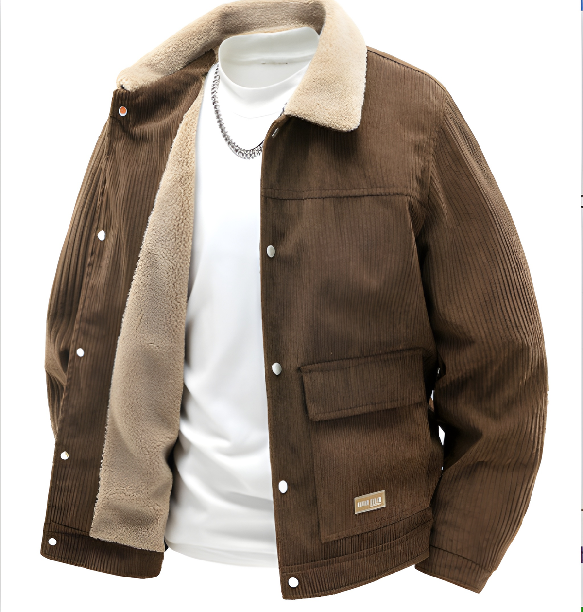 Winterjacke Herren im Outdoor-Look - braun