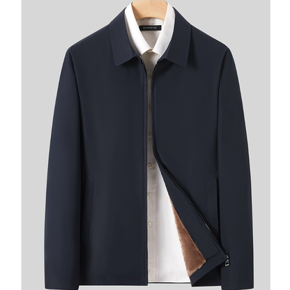 Winterjacke Herren im Business Design mit Futter - blau