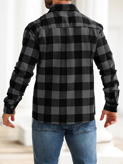 Herren Hemd mit Langarm und lockerem Schnitt