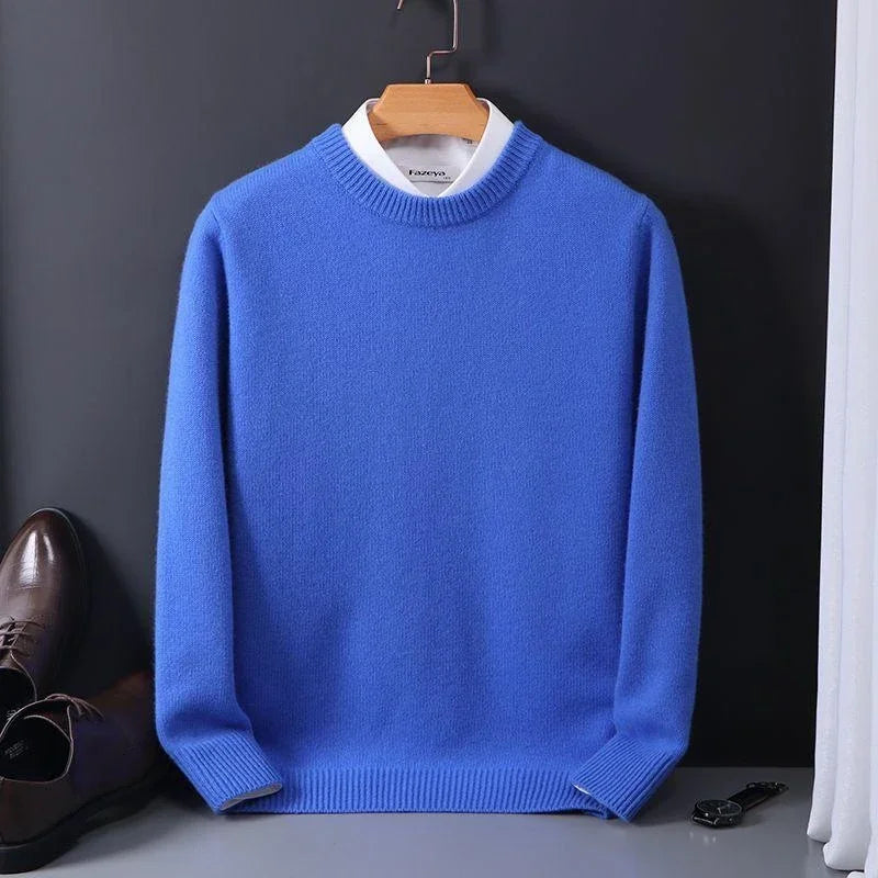 Herren Pullover mit Rundhalsausschnitt im Regular Fit