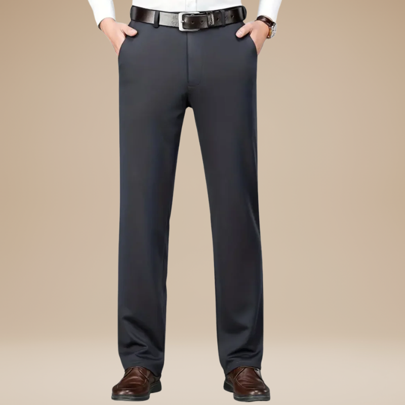 Stoffhose Herren mit klassischem Design - dunkel-grau