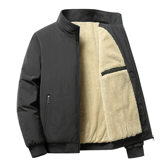 Baseball-Jacke Herren im sportlichen Stil - schwarz