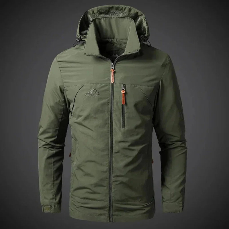 Herren Militärjacke im Outdoor-Stil - grün