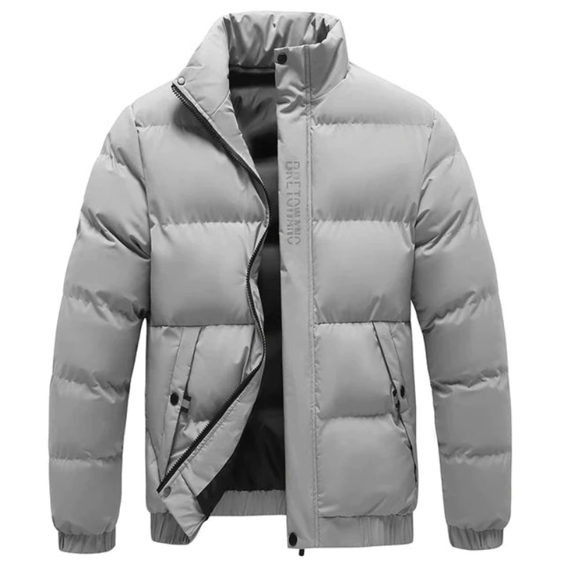 Herren Daunenjacke im Winterlook - grau