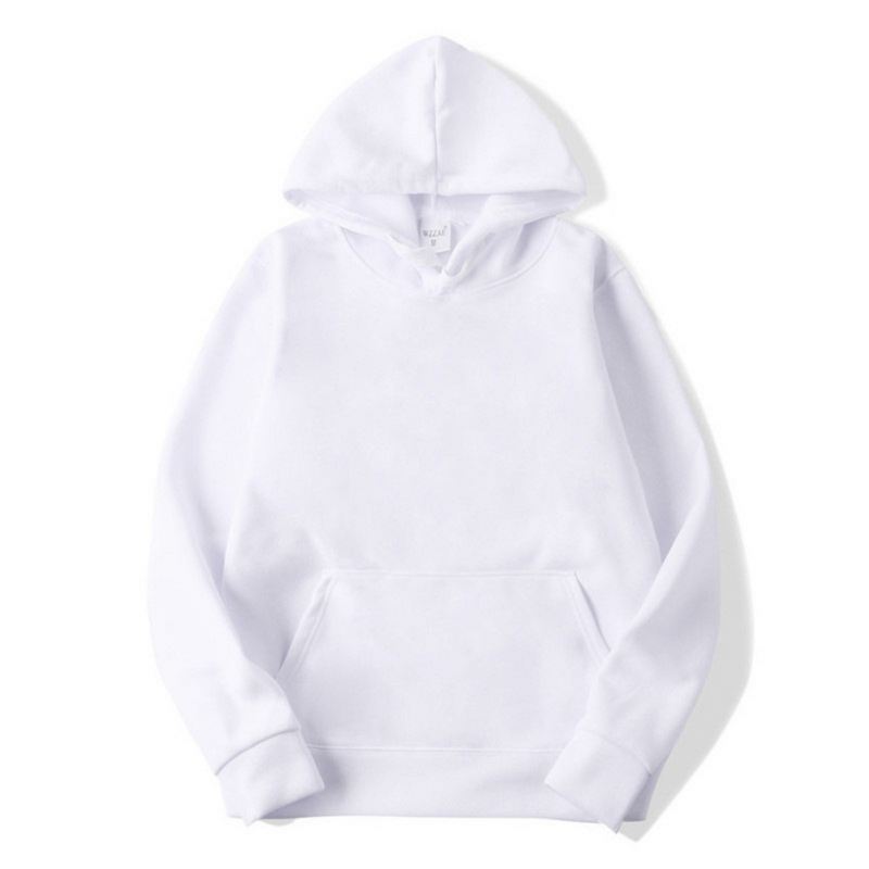 Herren Hoodie im Sweatshirt-Stil mit Kapuze - weiß