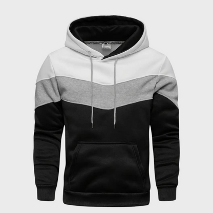 Herren Pullover im Colorblock-Design - weiß