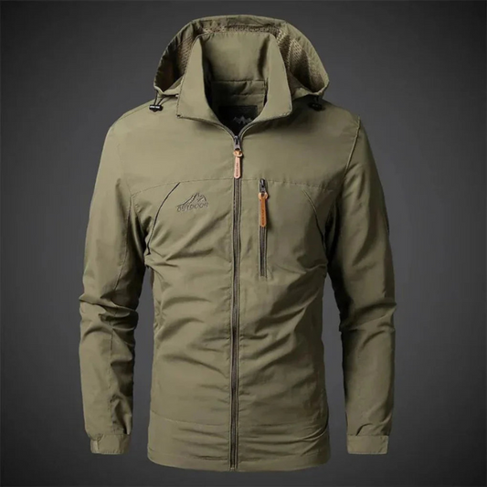 Herren Militärjacke im Outdoor-Stil - khaki