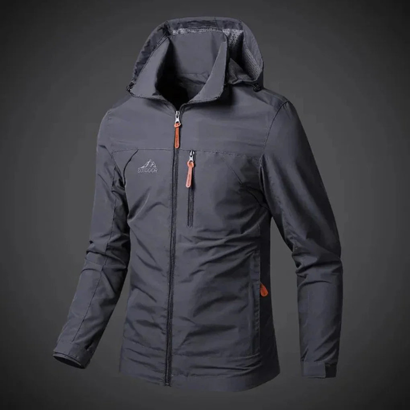 Herren Militärjacke im Outdoor-Stil - grau