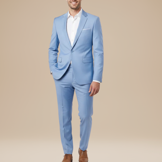Anzug Herren zweiteilig mit Sakko und Hose - blau