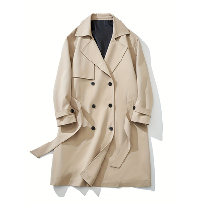 Mantel Herren im Trench-Stil - khaki