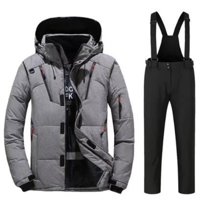 Herren Skijacke für Wintersport - grau 1