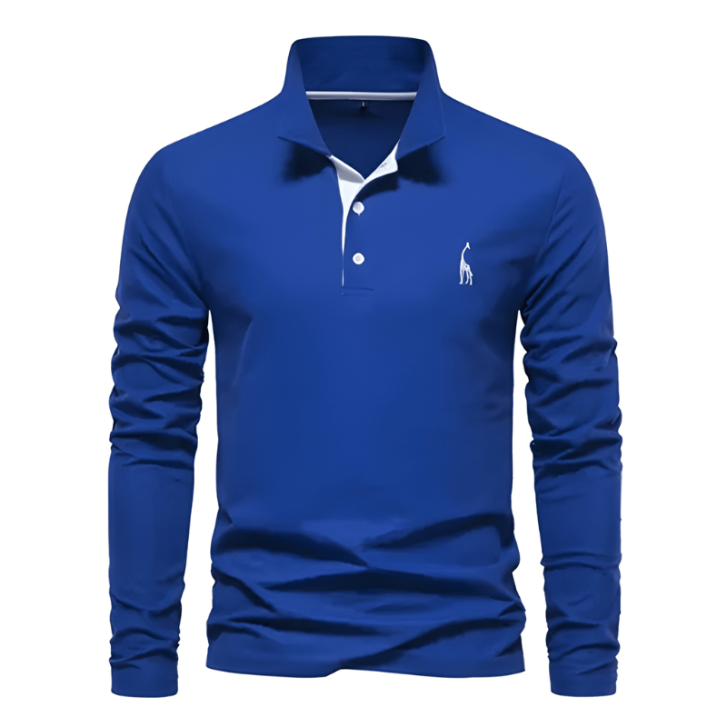 Herren Hemd im Polo-Stil - blau