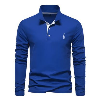 Herren Hemd im Polo-Stil - blau