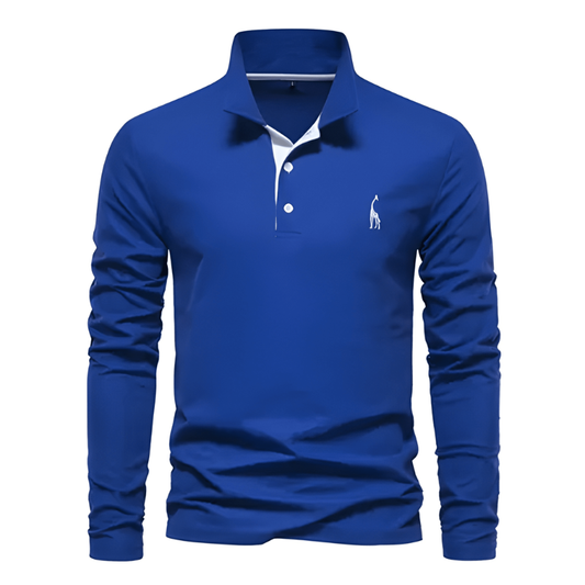 Herren Hemd im Polo-Stil - blau