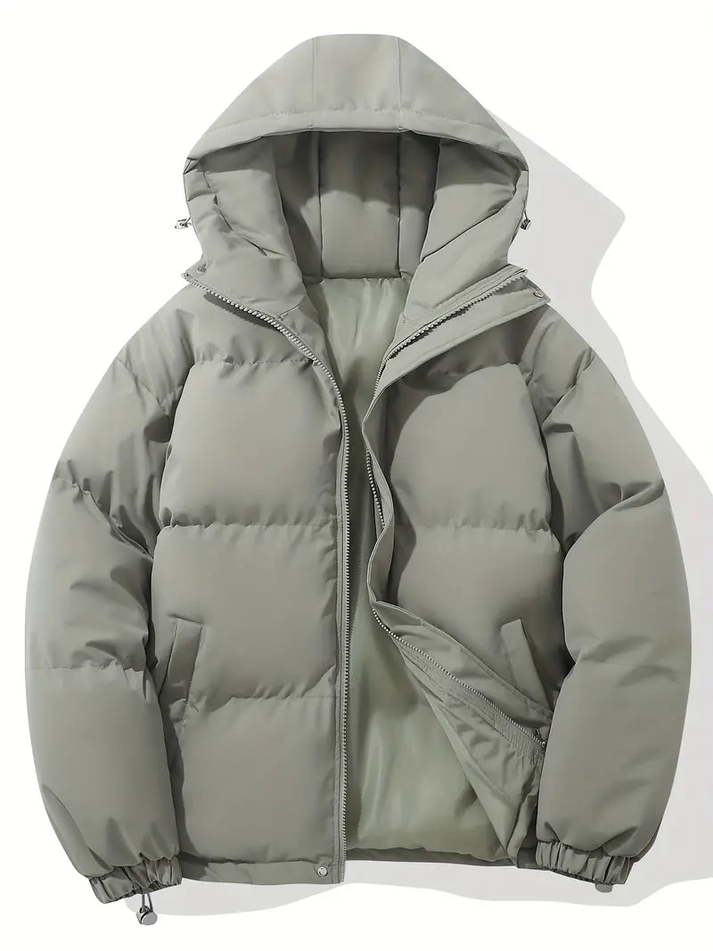 Winterjacke Herren mit Kapuze - grün