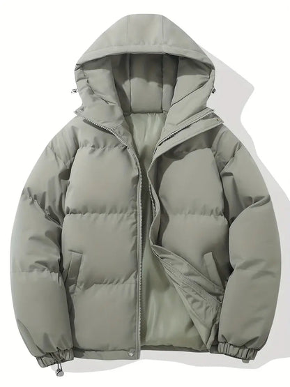 Winterjacke Herren mit Kapuze - grün