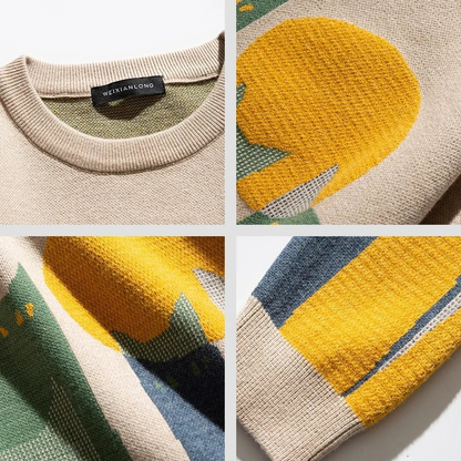 Pullover Herren mit Cartoon-Motiv