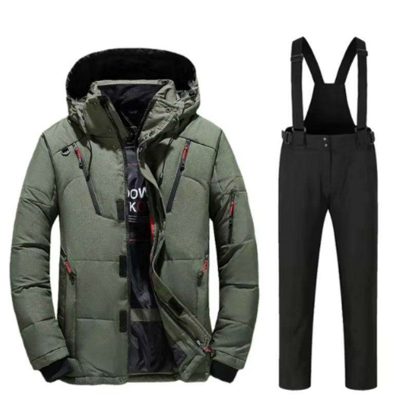 Herren Skijacke für Wintersport - grün 1