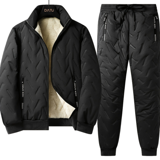 Herren Jacke-und-Hose-Set im Freizeitlook - schwarz