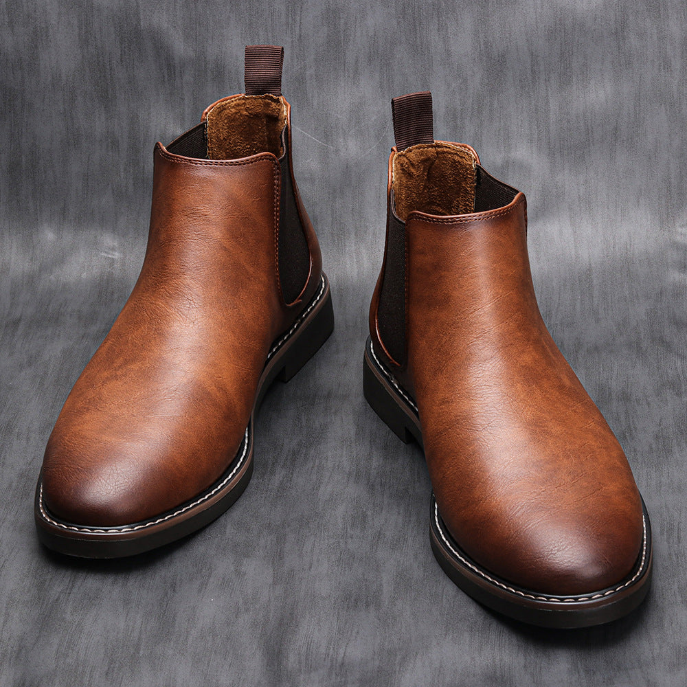 Winterstiefel Herren mit Schaft und Profilsohle - bohnen