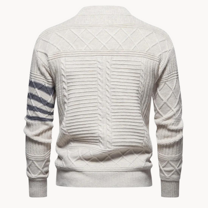 Strickpullover Herren mit Rundhalsausschnitt